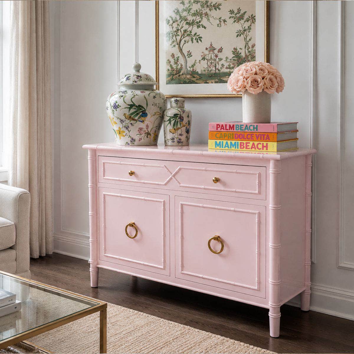 Savannah Console Cabinet - Custom Lacquered