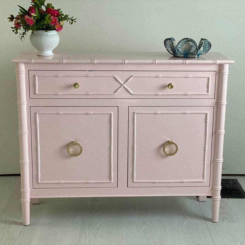 Savannah Console Cabinet - Custom Lacquered The Resplendent Crow