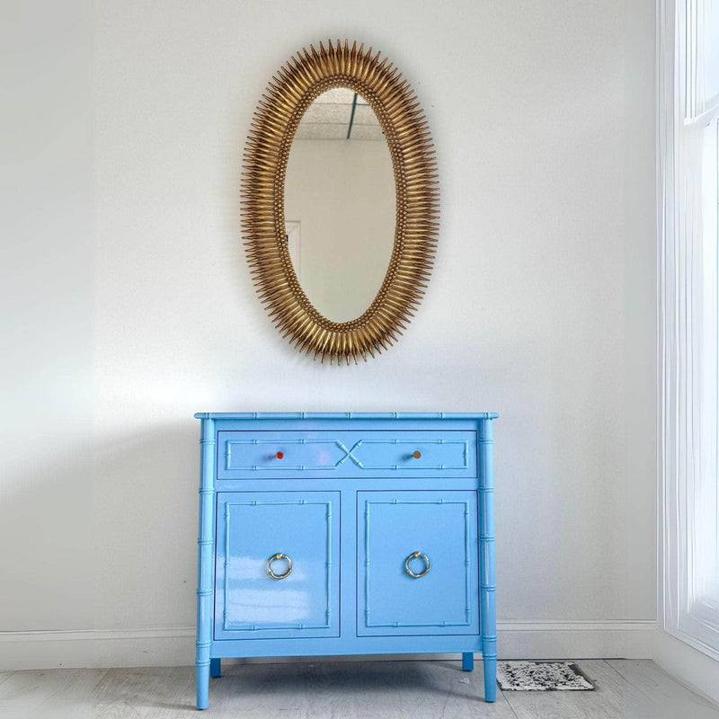 Savannah Console Cabinet - Custom Lacquered The Resplendent Crow