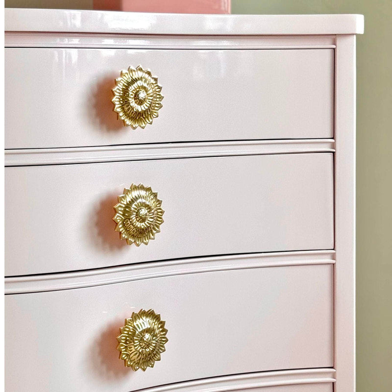 Serpentine 8-drawer Dresser in Salmonberry The Resplendent Crow