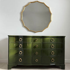 Serpentine Dresser in Olive Green - Ready To Ship