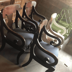 Set of 4 Chairs - Lacquered