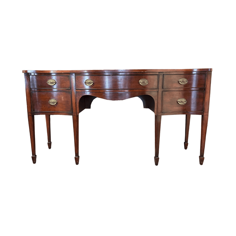 Sideboard 5 Drawer Curved Sideboard - Custom Lacquered The Resplendent Crow