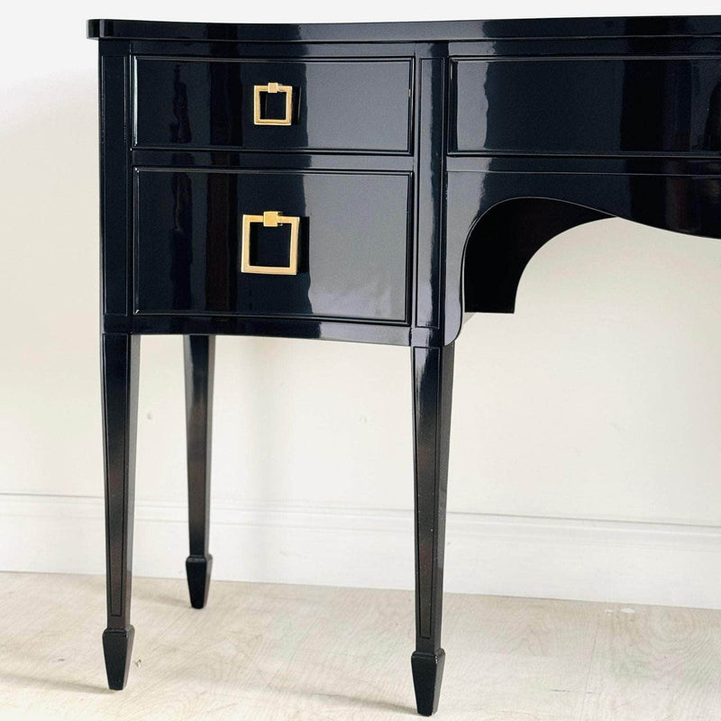 Sideboard 5 Drawer Curved Sideboard in Black - Ready To Ship The Resplendent Crow