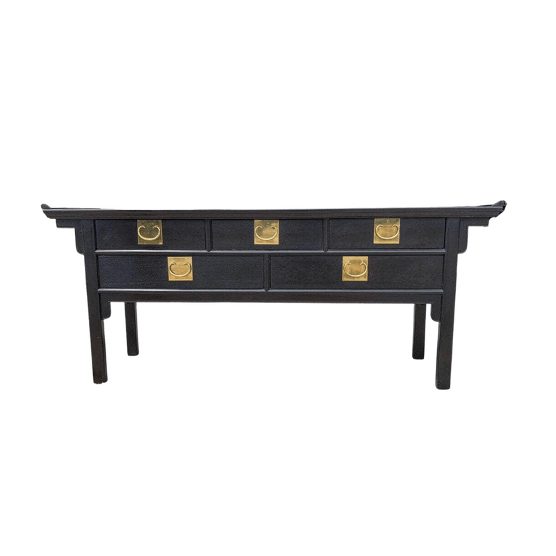 Sideboard Century Pagoda Sideboard - Custom Lacquered The Resplendent Crow