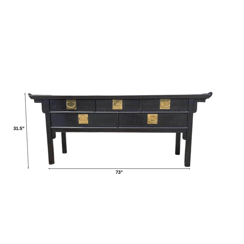 Sideboard Century Pagoda Sideboard - Lacquered The Resplendent Crow