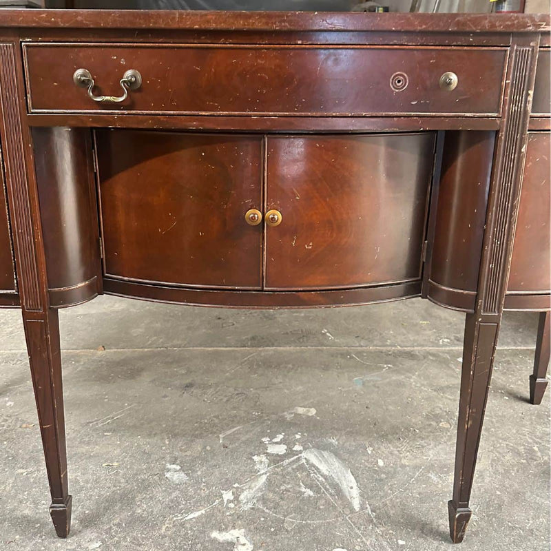 Sideboard Curved Sideboard - Custom Lacquered The Resplendent Crow