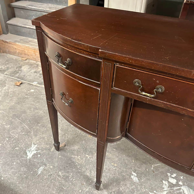 Sideboard Curved Sideboard - Custom Lacquered The Resplendent Crow
