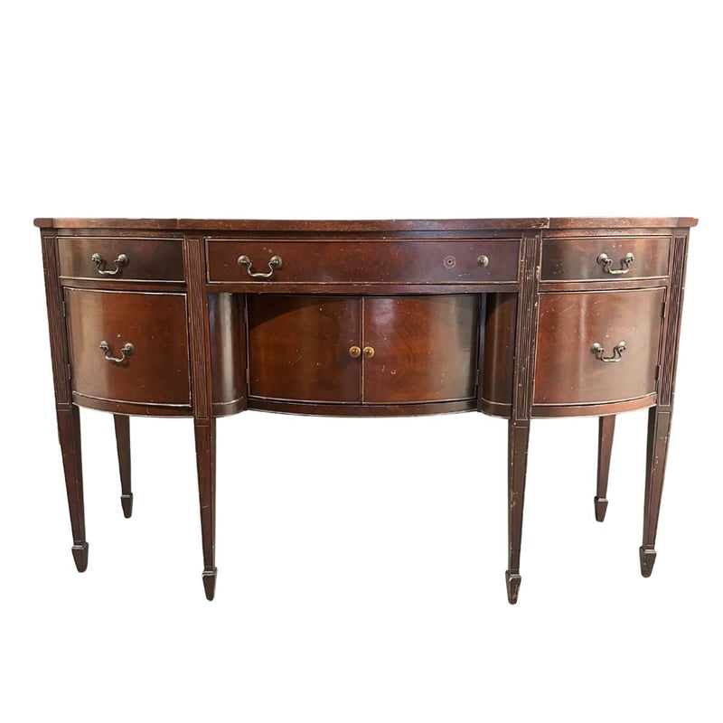 Sideboard Curved Sideboard - Custom Lacquered The Resplendent Crow