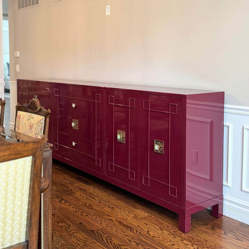 Sideboard Evans Modular Credenza - Custom Lacquered The Resplendent Crow