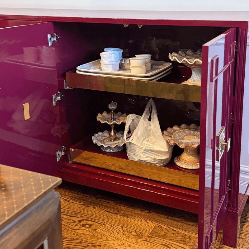 Sideboard Evans Modular Credenza - Custom Lacquered The Resplendent Crow