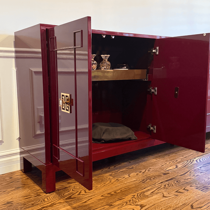 Sideboard Evans Modular Credenza - Custom Lacquered The Resplendent Crow