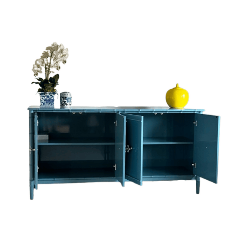 Sideboard Faux Bamboo Credenza - New Built The Resplendent Home