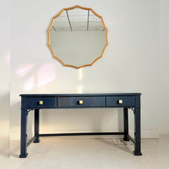 Fretwork Desk in Naval - Ready To Ship