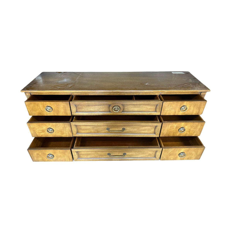 Sideboard Henredon 9 Drawer Dresser - Custom Lacquered The Resplendent Crow