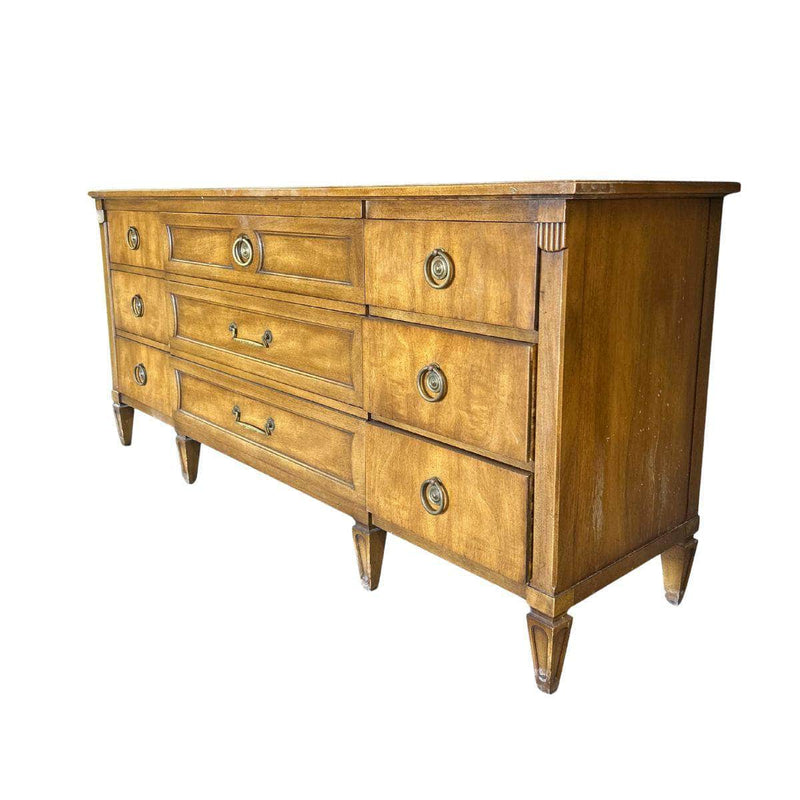 Sideboard Henredon 9 Drawer Dresser - Custom Lacquered The Resplendent Crow