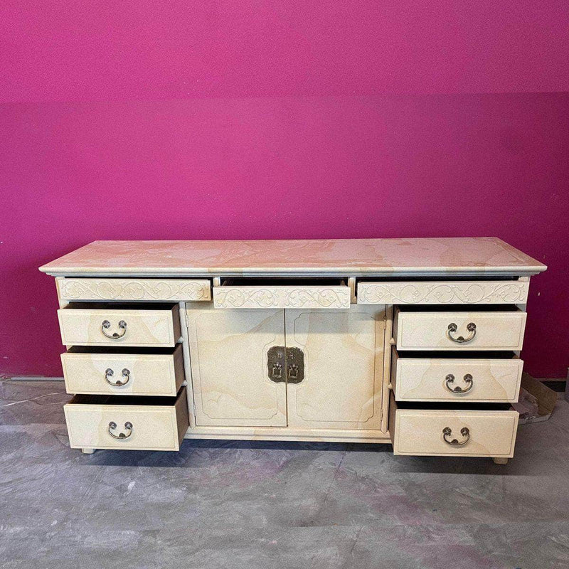 Sideboard Henredon Chinoiserie Credenza - Lacquered The Resplendent Crow