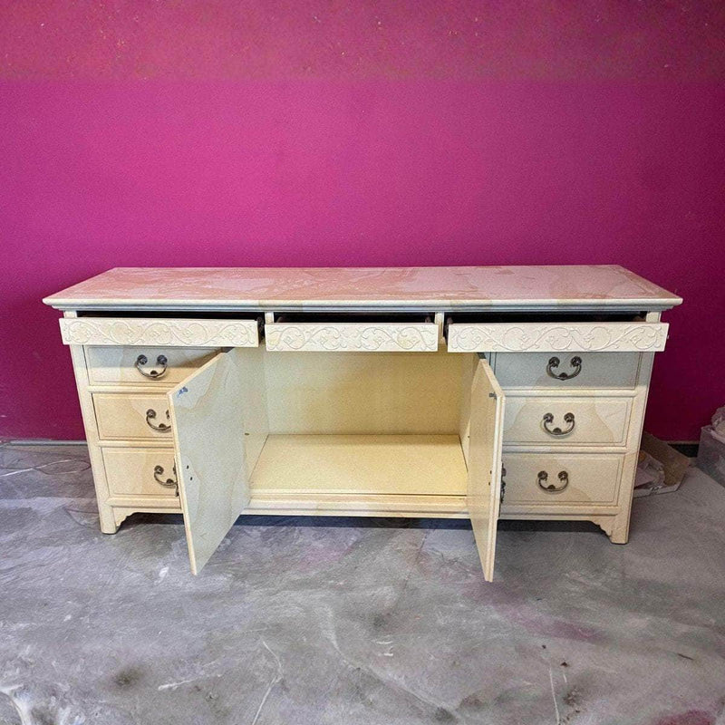 Sideboard Henredon Chinoiserie Credenza - Lacquered The Resplendent Crow