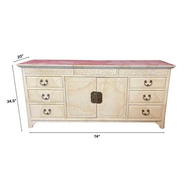Sideboard Henredon Chinoiserie Credenza - Lacquered The Resplendent Crow
