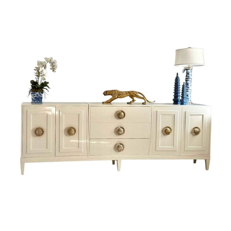 Sideboard Modular 4 Piece Credenza - Custom Lacquered The Resplendent Crow