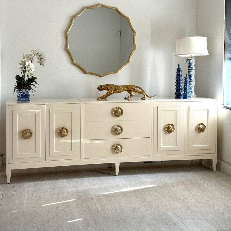 Sideboard Modular 4 Piece Credenza - Custom Lacquered The Resplendent Crow