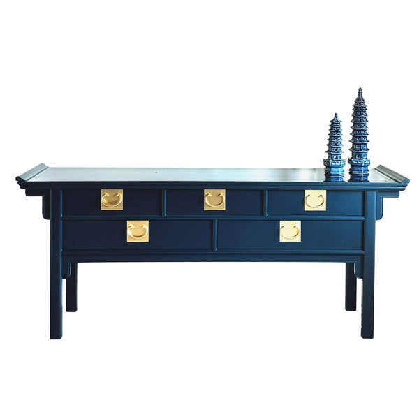 Sideboard Pagoda Sideboard in Naval The Resplendent Crow