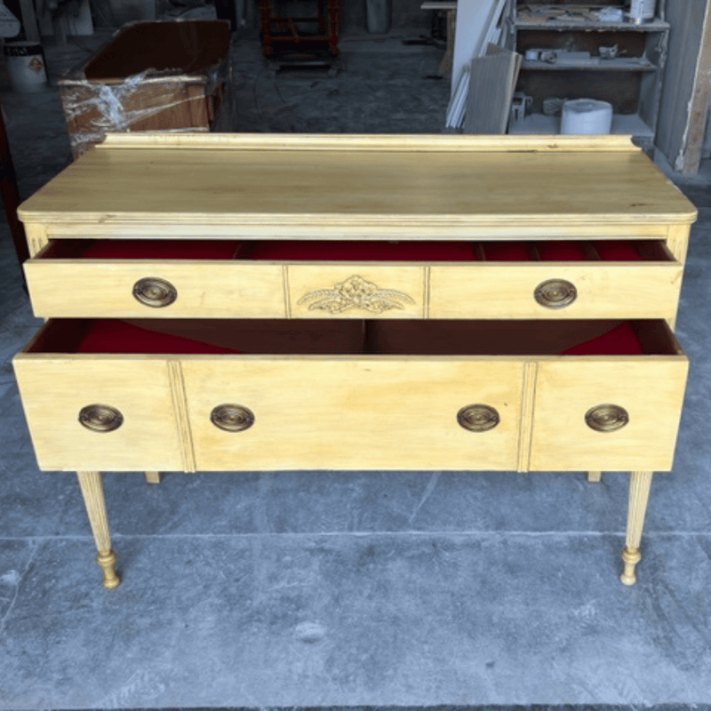 Sideboard Small Buffet or Sideboard - Custom Lacquered The Resplendent Crow