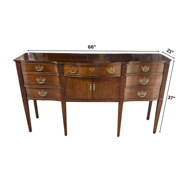 Sideboard Thomasville Curved Sideboard - Custom Lacquered The Resplendent Crow