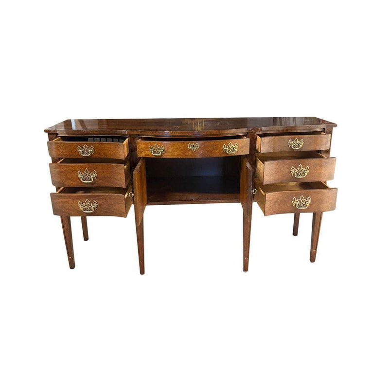 Sideboard Thomasville Curved Sideboard - Custom Lacquered The Resplendent Crow