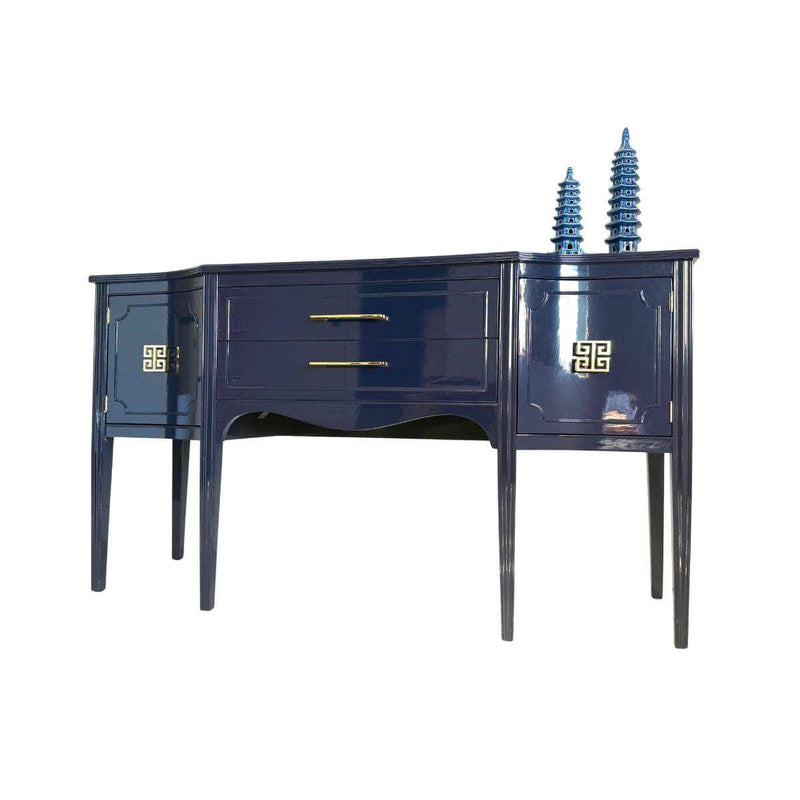Sideboard Traditional Sideboard in Dark Navy - Ready To Ship The Resplendent Crow