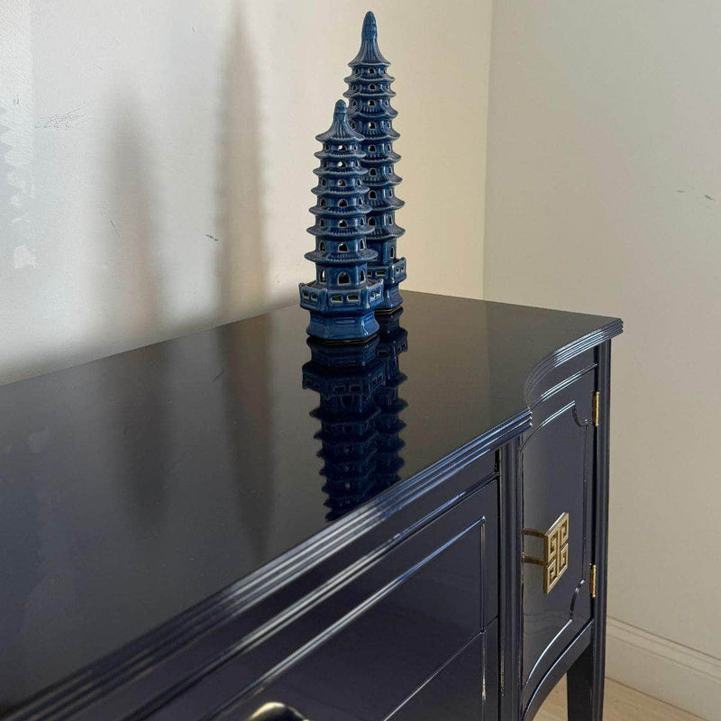 Sideboard Traditional Sideboard in Dark Navy - Ready To Ship The Resplendent Crow