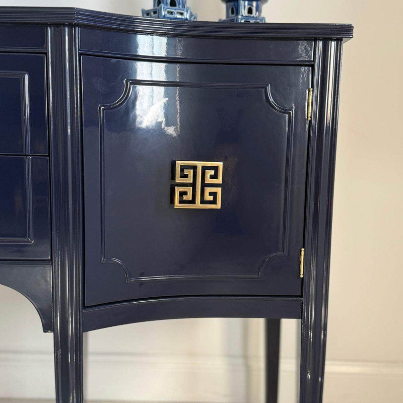 Sideboard Traditional Sideboard in Dark Navy - Ready To Ship The Resplendent Crow
