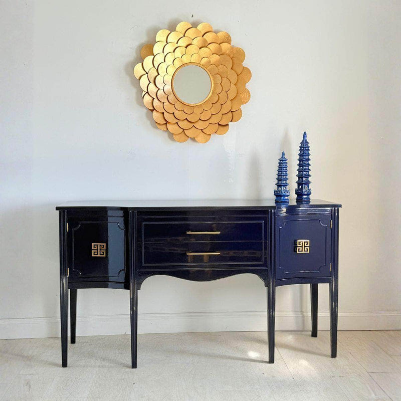 Sideboard Traditional Sideboard in Dark Navy - Ready To Ship The Resplendent Crow