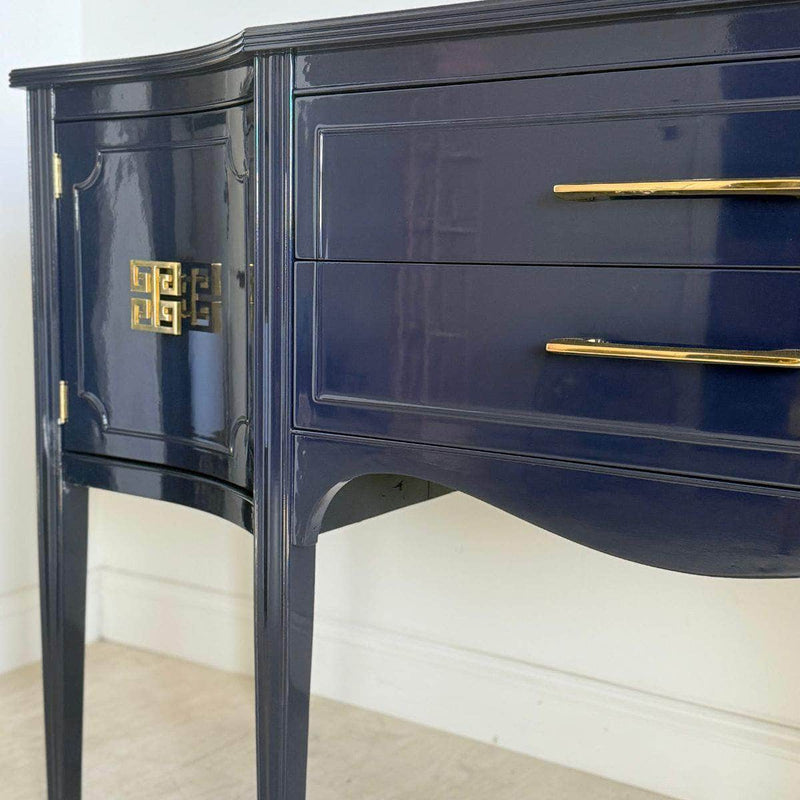 Sideboard Traditional Sideboard in Dark Navy - Ready To Ship The Resplendent Crow