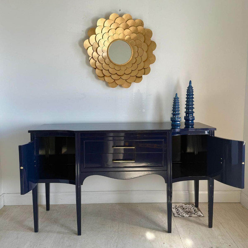 Sideboard Traditional Sideboard in Dark Navy - Ready To Ship The Resplendent Crow