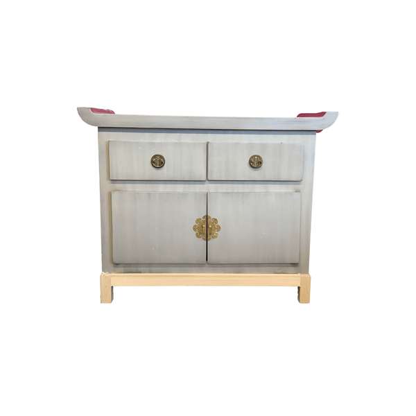 Sideboard Vintage Pair of ChinoiserieCredenzas -  Custom Lacquered The Resplendent Home