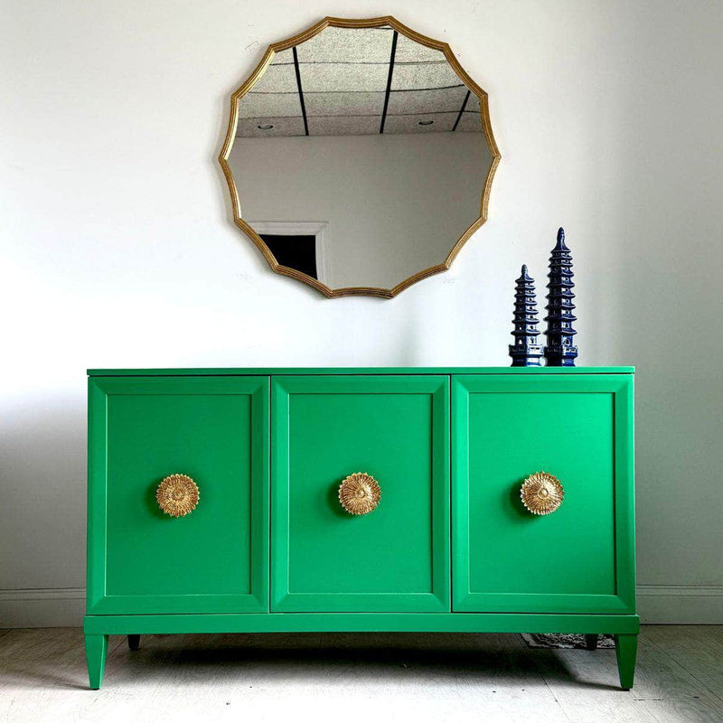 Sideboard Zane 60” Credenza in Bold Green The Resplendent Crow