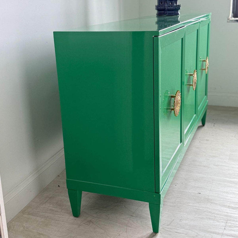Sideboard Zane 60” Credenza in Bold Green The Resplendent Crow