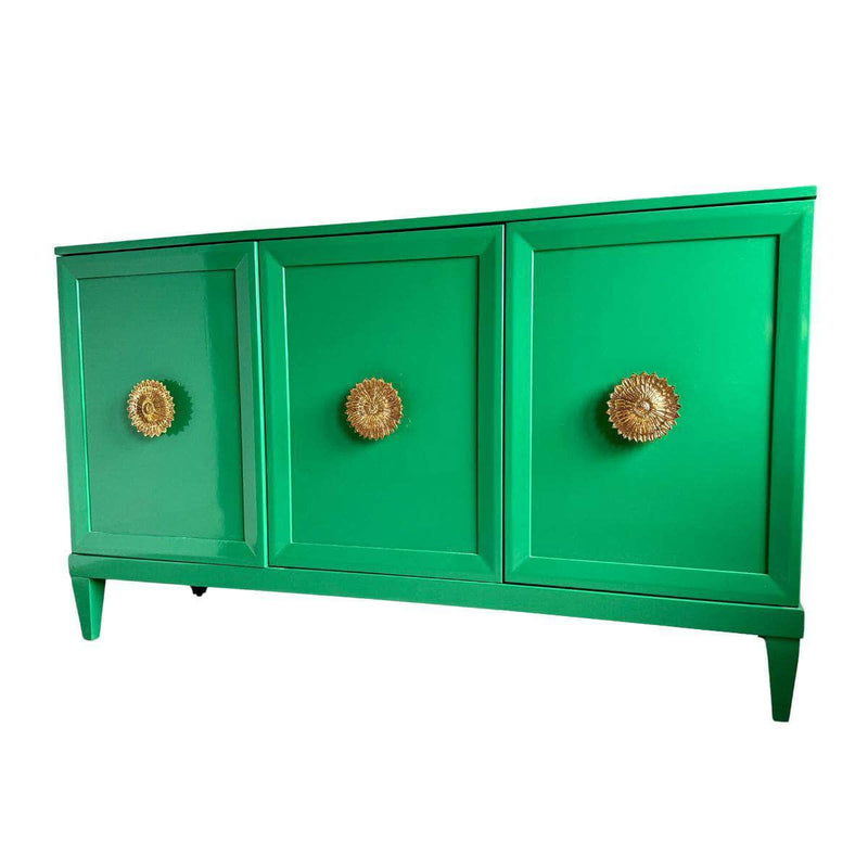 Sideboard Zane 60” Credenza in Bold Green The Resplendent Crow