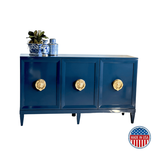 Navy blue deals credenza