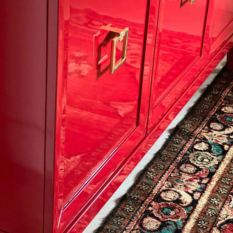 Sideboard Zane 60" Modern Credenza - Lacquered The Resplendent Crow