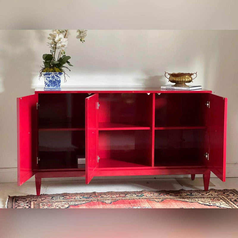 Sideboard Zane 60" Modern Credenza - Lacquered The Resplendent Crow