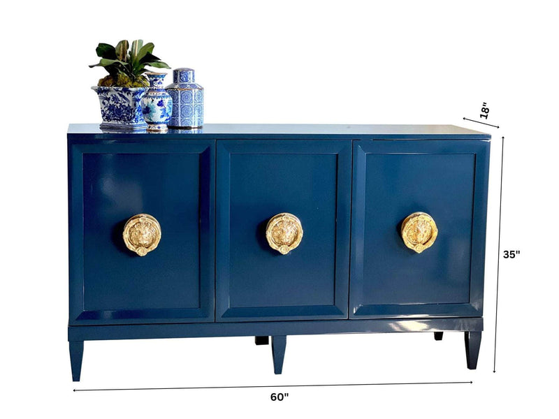 Sideboard Zane 60" Modern Credenza - Lacquered The Resplendent Crow