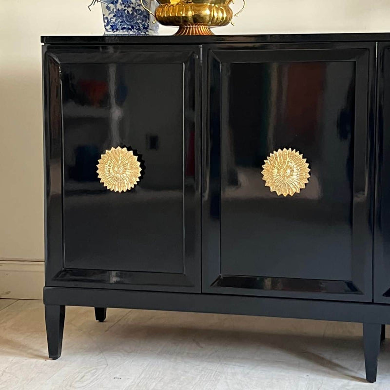 Sideboard Zane 80” Credenza in Black - Ready To Ship The Resplendent Crow