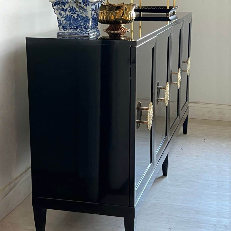 Sideboard Zane 80” Credenza in Black - Ready To Ship The Resplendent Crow