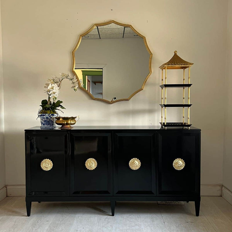 Sideboard Zane 80” Credenza in Black - Ready To Ship The Resplendent Crow