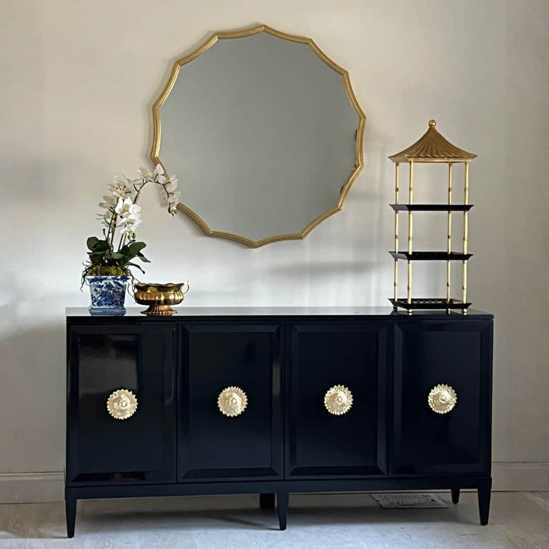 Sideboard Zane 80” Credenza in Black - Ready To Ship The Resplendent Crow