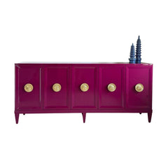 Zane 80” Credenza in Ruby - Ready To Ship