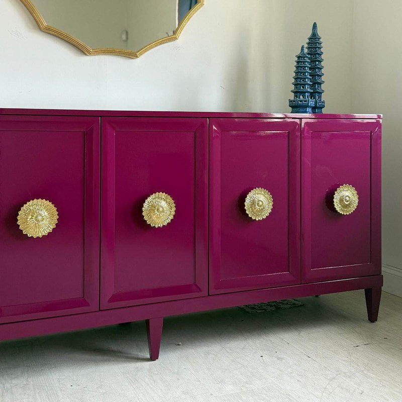 Sideboard Zane 80” Credenza in Ruby - Ready To Ship The Resplendent Crow