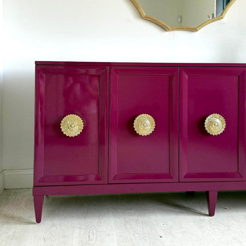 Sideboard Zane 80” Credenza in Ruby - Ready To Ship The Resplendent Crow